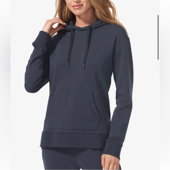 Tommy John Sweaters - NWT Tommy John Luxe French Terry Hoodie Night Sky Navy Blue